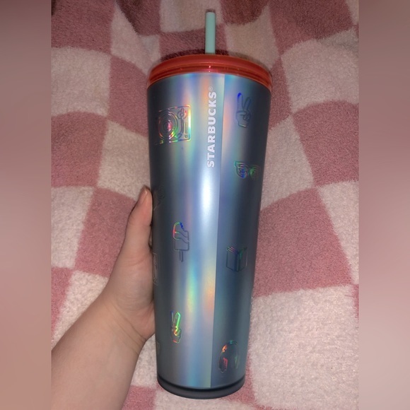 BNWT Starbucks Soft Touch Back to School Blue Tumbler 24OZ - Picture 1 of 4